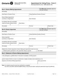 Form 3 (9502P) &quot;Appointment for Voting Proxy&quot; - Ontario, Canada, Page 2