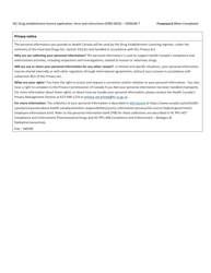 Form FRM-0033 Drug Establishment Licence (Del) Application Form - Canada, Page 18