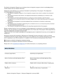Employer Designation Application Form - Atlantic Immigration Program - Prince Edward Island, Canada, Page 3