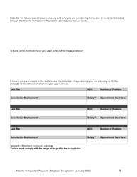 Employer Designation Application Form - Atlantic Immigration Program - Prince Edward Island, Canada, Page 6