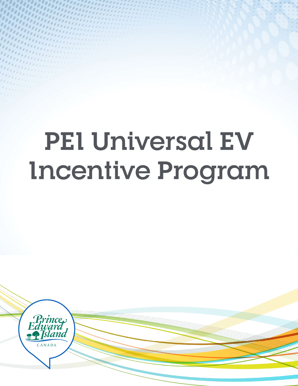 Form DG-628 Pei Universal Electric Vehicle Incentive Application - Prince Edward Island, Canada, Page 1