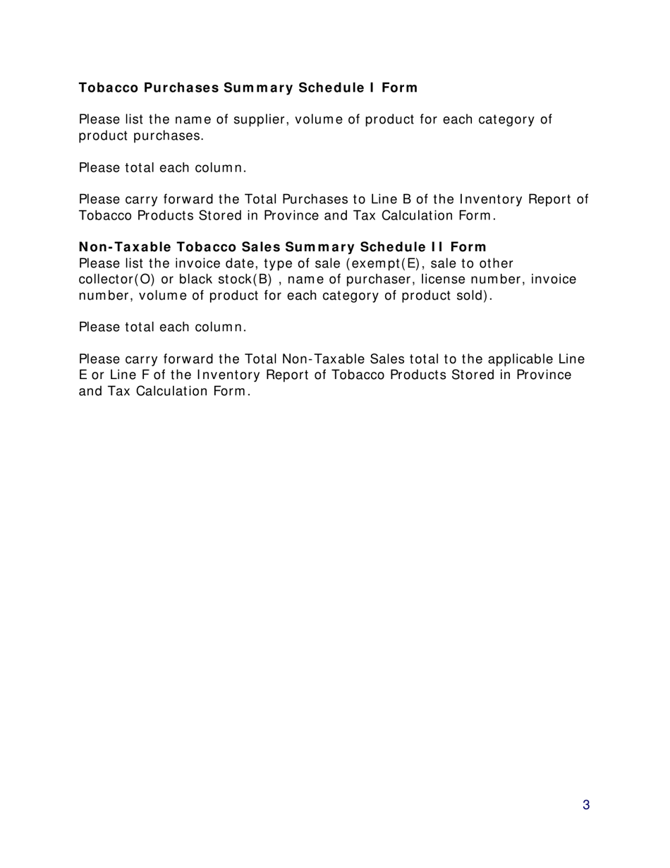 Tobacco Tax Return (Wholesaler Accountable) - Newfoundland and Labrador, Canada, Page 8