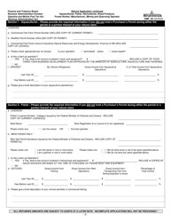 Form GMF_36 Gasoline, Motive Fuel and Carbon Emitting Product Refund Application - Aquaculturist, Fisher, Silviculturist, Wood Producer, Forest Worker, Manufacturer, Mining and Quarrying Operator - New Brunswick, Canada, Page 2