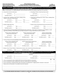 Form GMF_36 Gasoline, Motive Fuel and Carbon Emitting Product Refund Application - Aquaculturist, Fisher, Silviculturist, Wood Producer, Forest Worker, Manufacturer, Mining and Quarrying Operator - New Brunswick, Canada, Page 3