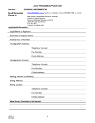 Form JACC-1 Jacc Provider Application - New Jersey, Page 4
