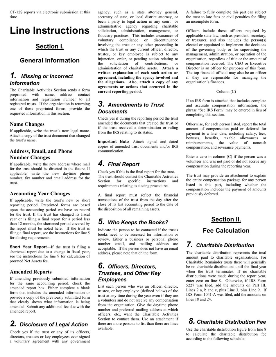 Form CT-12S Charitable Activities Form for Split-Interest Trusts - Oregon, Page 4