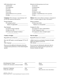 Form AOPC/ICP-010 Interpreter Request Notice - Criminal - Pennsylvania (English/Spanish), Page 2