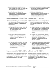 Post-dispositional Rights Colloquy - Pennsylvania (English/Spanish), Page 4