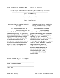 Notice of Hearing and Order - Protection From Violence or Sexual Intimidation (Psvi) - Pennsylvania (English/Polish), Page 3