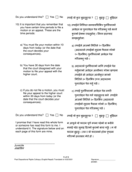 Post-dispositional Rights Colloquy - Pennsylvania (English/Nepali), Page 5