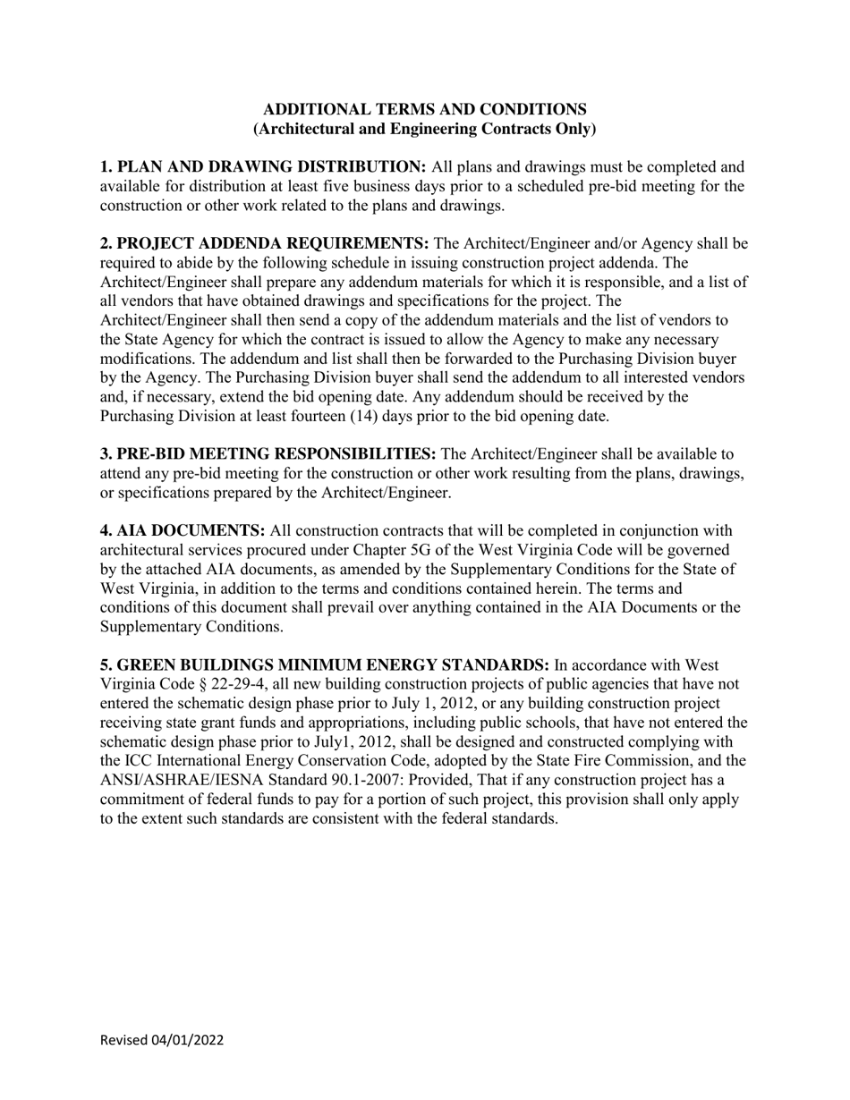 Instructions to Vendors Submitting Bids (Agency Delegated Procurements Only) - West Virginia, Page 18