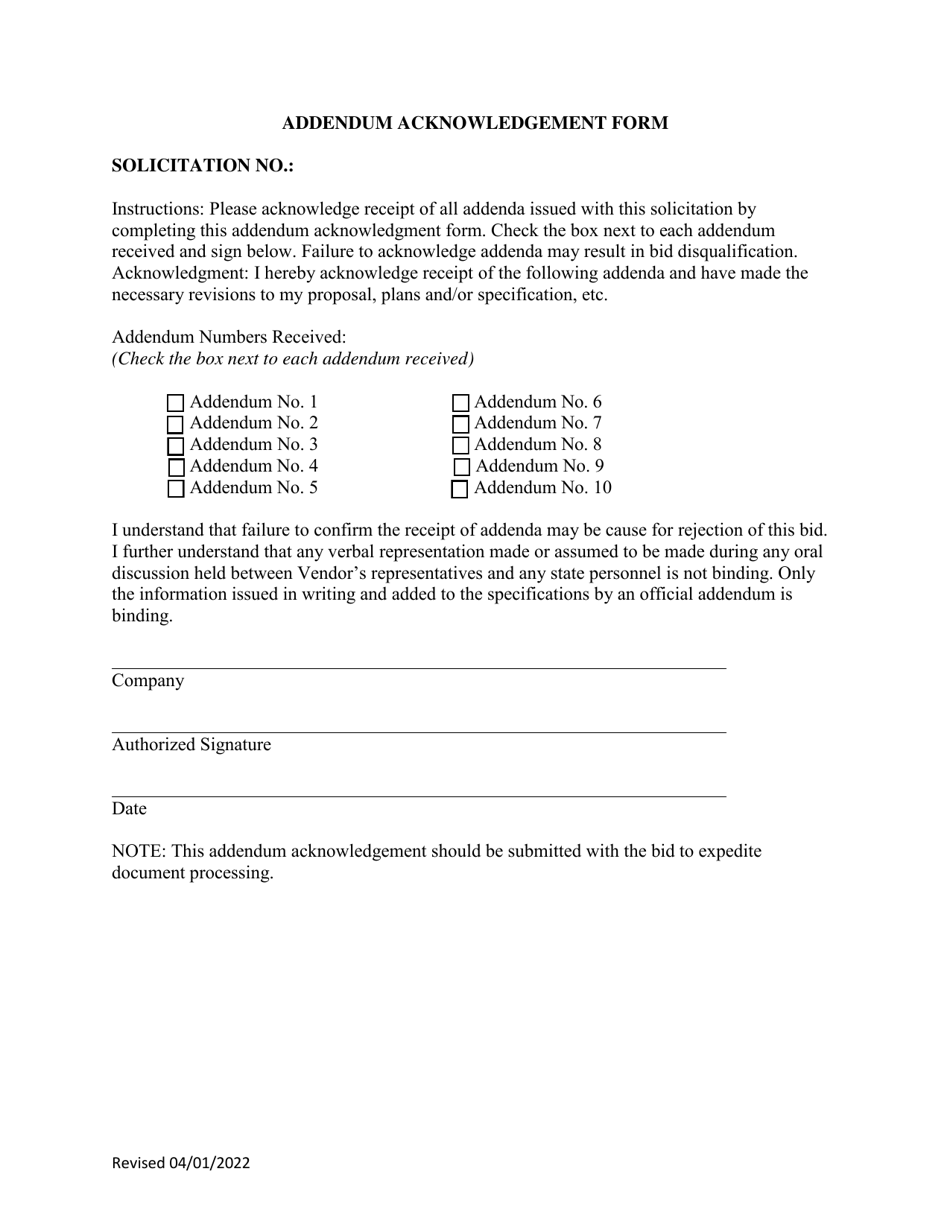 Instructions to Vendors Submitting Bids (Agency Delegated Procurements Only) - West Virginia, Page 20
