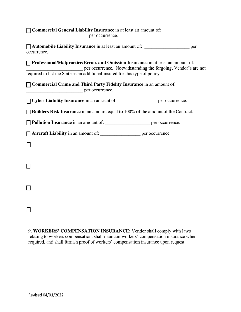 Instructions to Vendors Submitting Bids (Agency Delegated Procurements Only) - West Virginia, Page 9