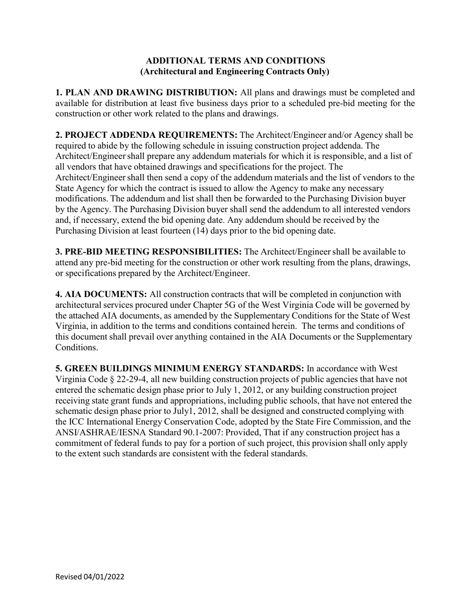 Instructions to Vendors Submitting Bids - West Virginia, Page 25