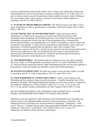 Instructions to Vendors Submitting Bids - West Virginia, Page 5