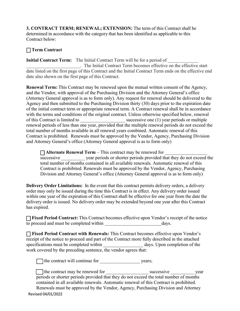 Instructions to Vendors Submitting Bids - West Virginia, Page 8