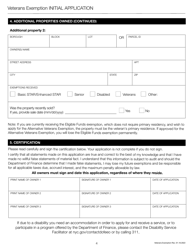 Veterans Exemption Initial Application - New York City, Page 7