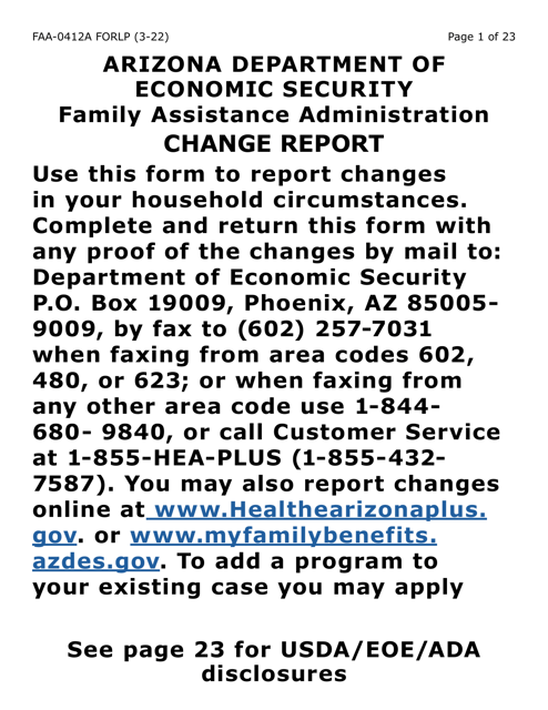 Form FAA-0412A-LP  Printable Pdf