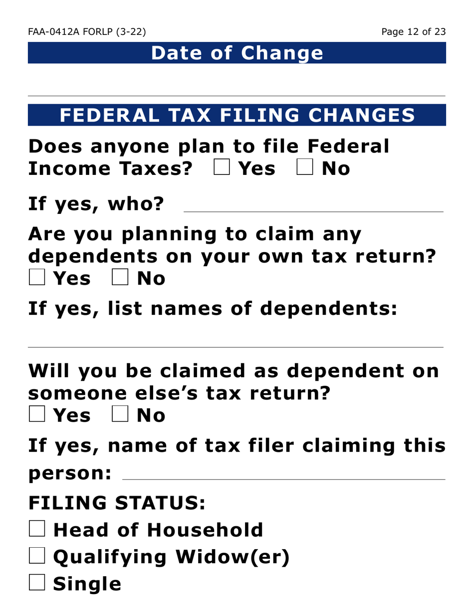 Form FAA-0412A-LP Change Report (Large Print) - Arizona, Page 12