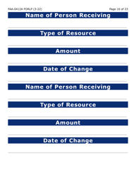 Form FAA-0412A-LP Change Report (Large Print) - Arizona, Page 16