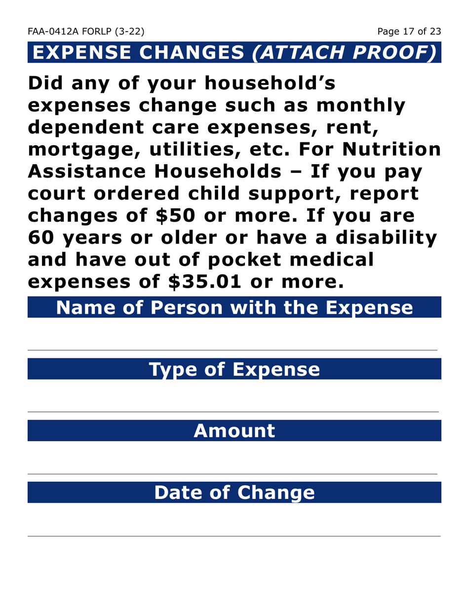 Form FAA-0412A-LP Change Report (Large Print) - Arizona, Page 17