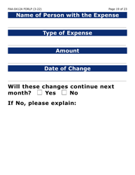 Form FAA-0412A-LP Change Report (Large Print) - Arizona, Page 19