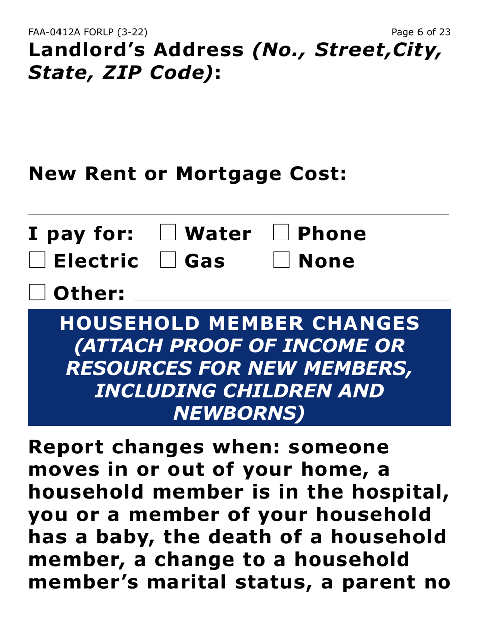 Form FAA-0412A-LP Change Report (Large Print) - Arizona, Page 6