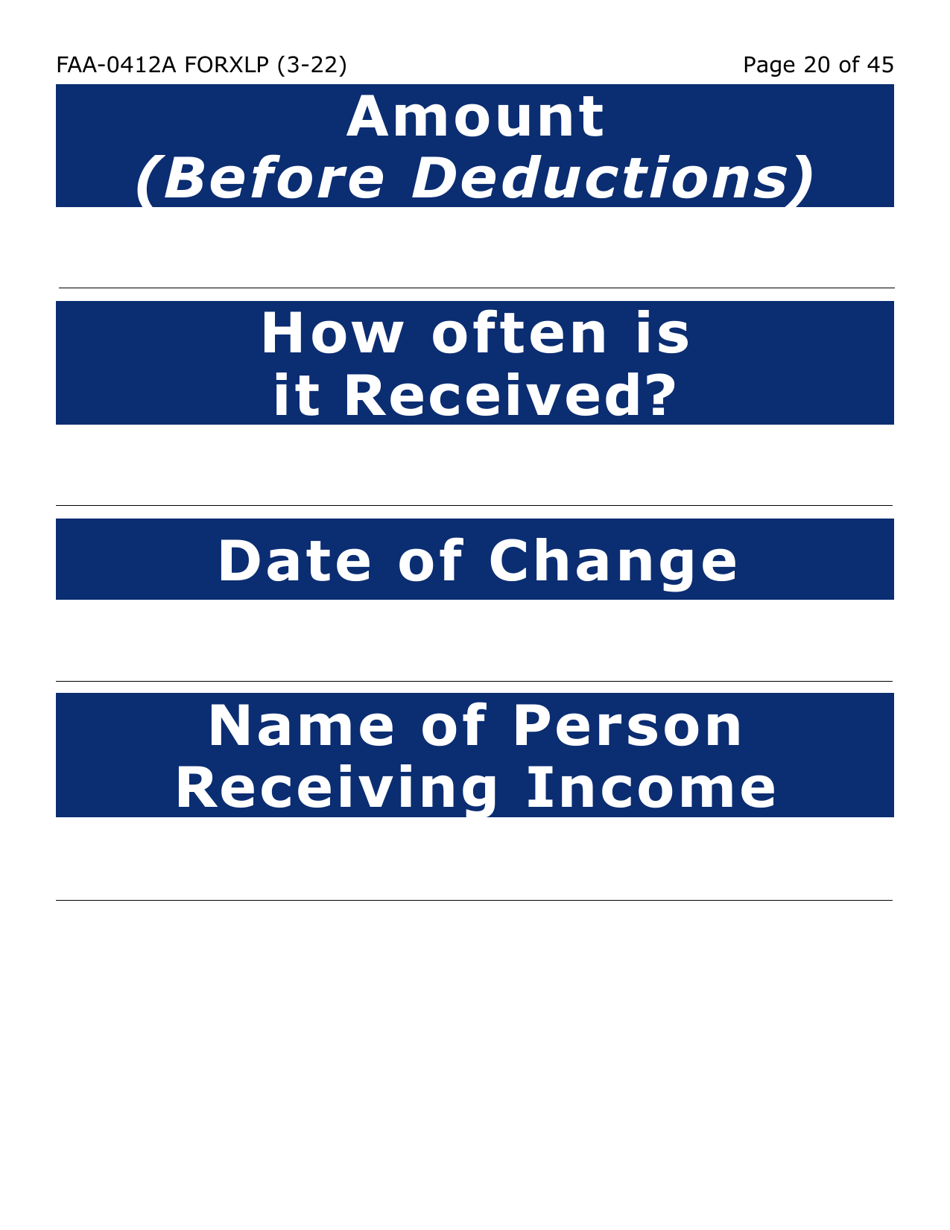 Form FAA-0412A-XLP Change Report (Extra Large Print) - Arizona, Page 20