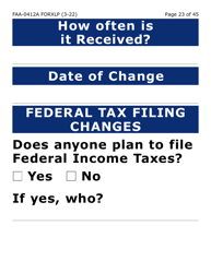 Form FAA-0412A-XLP Change Report (Extra Large Print) - Arizona, Page 23