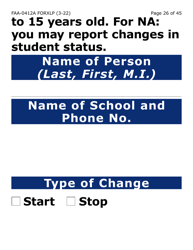 Form FAA-0412A-XLP Change Report (Extra Large Print) - Arizona, Page 26