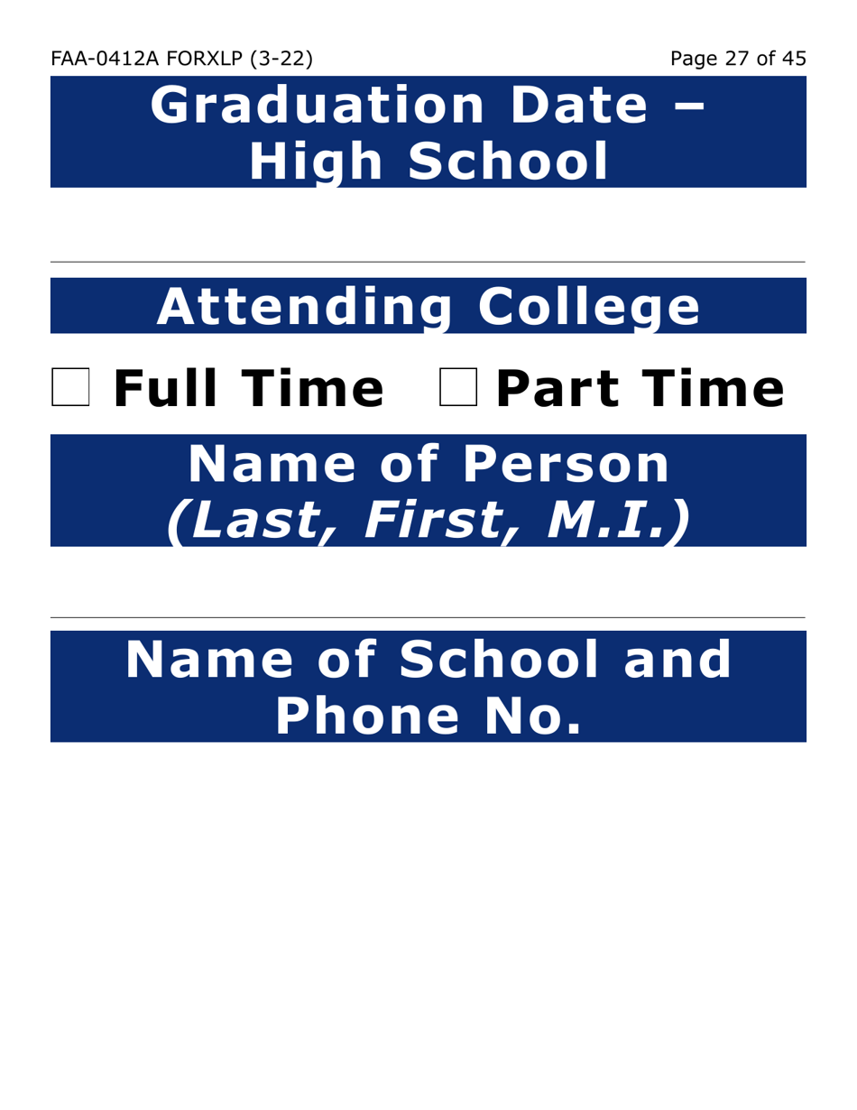 Form FAA-0412A-XLP Change Report (Extra Large Print) - Arizona, Page 27
