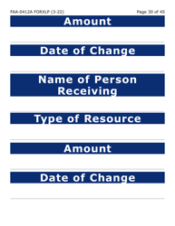 Form FAA-0412A-XLP Change Report (Extra Large Print) - Arizona, Page 30