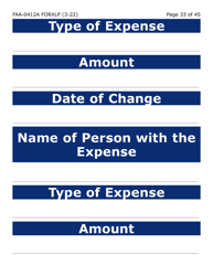 Form FAA-0412A-XLP Change Report (Extra Large Print) - Arizona, Page 33