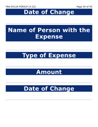 Form FAA-0412A-XLP Change Report (Extra Large Print) - Arizona, Page 34