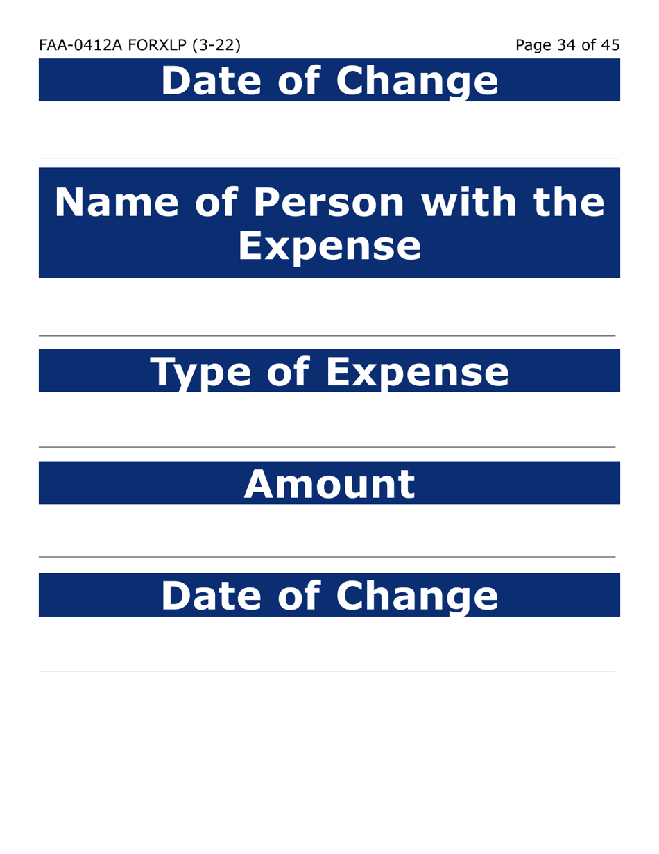 Form FAA-0412A-XLP Change Report (Extra Large Print) - Arizona, Page 34