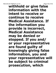 Form FAA-0412A-XLP Change Report (Extra Large Print) - Arizona, Page 40