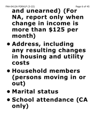 Form FAA-0412A-XLP Change Report (Extra Large Print) - Arizona, Page 6