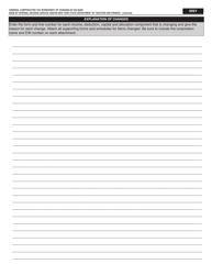 General Corporation Tax Worksheet of Changes in Tax Base Made by Internal Revenue Service and/or New York State Department of Taxation and Finance - New York City, Page 4