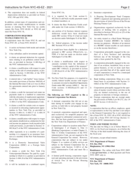 Instructions for Form NYC-4S-EZ General Corporation Tax Return - New York City, Page 2