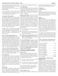 Instructions for Form NYC-4S-EZ General Corporation Tax Return - New York City, Page 4
