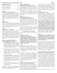 Instructions for Form NYC-4S-EZ General Corporation Tax Return - New York City, Page 5