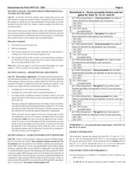 Instructions for Form NYC-2.5 Computation of Receipts Factor - New York City, Page 8