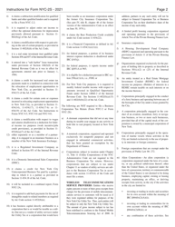 Instructions for Form NYC-2S Business Corporation Tax Return - Short Form - New York City, Page 2