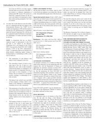 Instructions for Form NYC-2S Business Corporation Tax Return - Short Form - New York City, Page 3