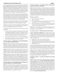 Instructions for Form NYC-2.5A Computation of Receipts Factor - New York City, Page 8