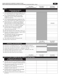Banking Corporation Tax Worksheet of Changes in Tax Base Made by Internal Revenue Service and/or New York State Department of Taxation and Finance - New York City, Page 2