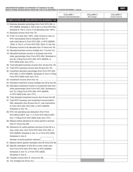 Unincorporated Business Tax Worksheet of Changes in Tax Base Made by Internal Revenue Service and/or New York State Department of Taxation and Finance - New York City, Page 2