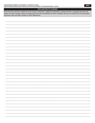 Unincorporated Business Tax Worksheet of Changes in Tax Base Made by Internal Revenue Service and/or New York State Department of Taxation and Finance - New York City, Page 4