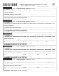 Form DR-1S &quot;Registration Application for Secondhand Dealers and Secondary Metals Recyclers&quot; - Florida, Page 5