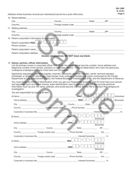 Form DR-156R Renewal Application for Florida Fuel/Pollutants License - Sample - Florida, Page 4